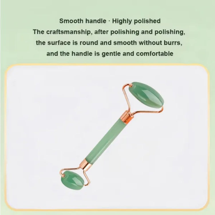 Gua Sha 2PCS Massage Stone & Skincare Roller